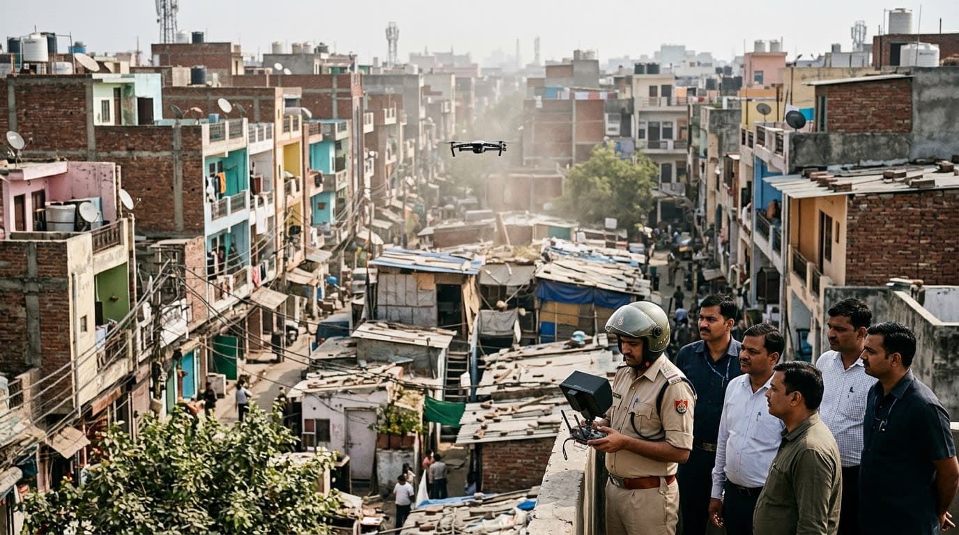 Delhi Lieutenant Governor Orders Citywide Drone-Led Anti-Encroachment Drive