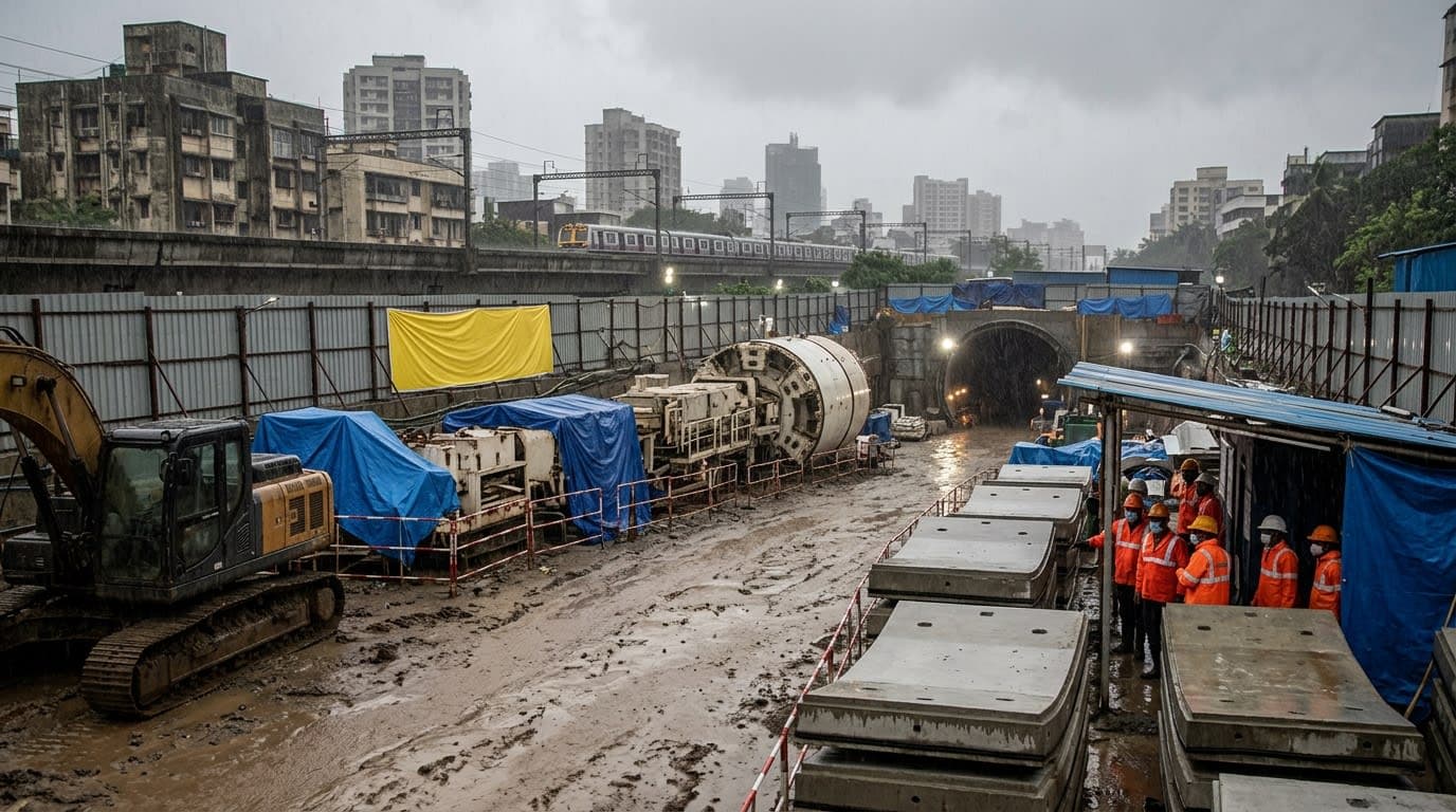 Mumbai Rains Postpone Formal Launch of Bullet Train Tunneling Work